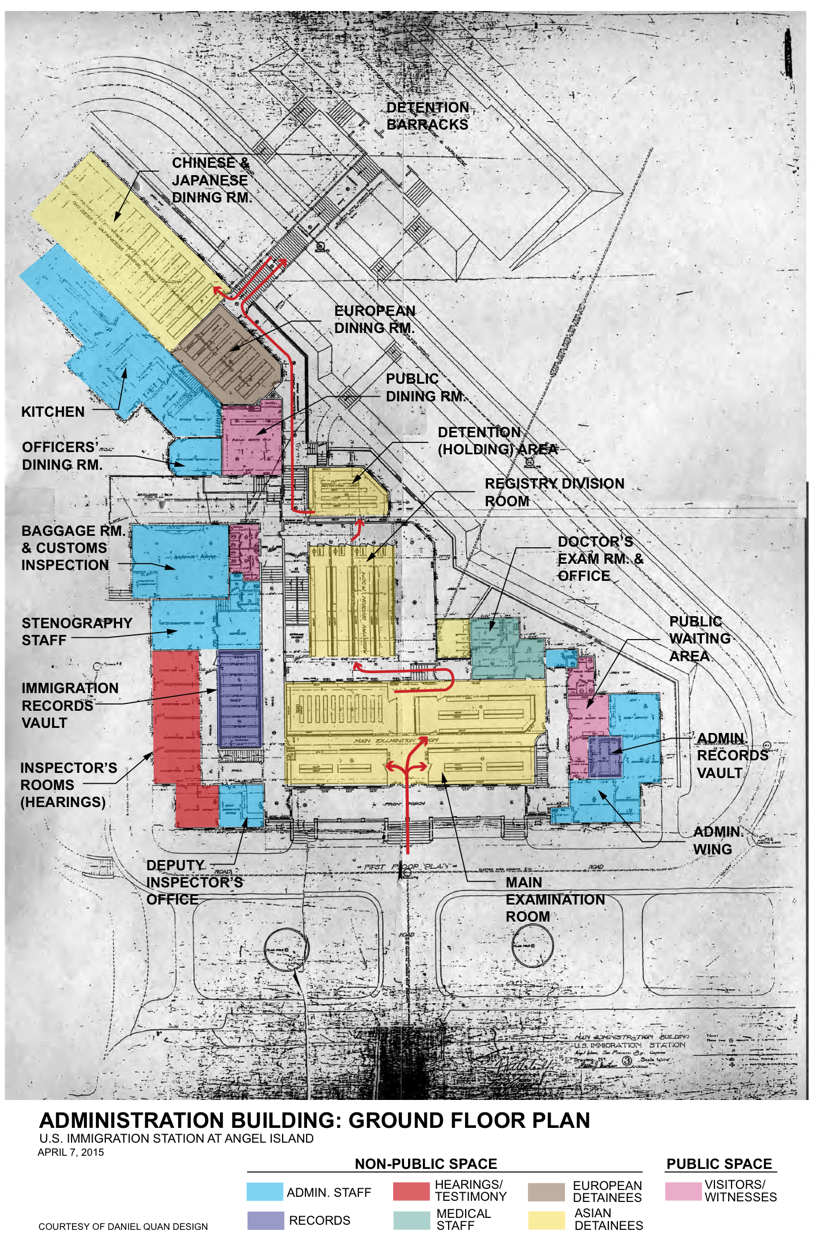 angel island immigration station map